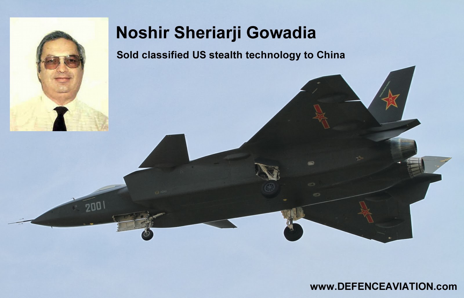 Noshir Gowadia father of Chinese stealth technology