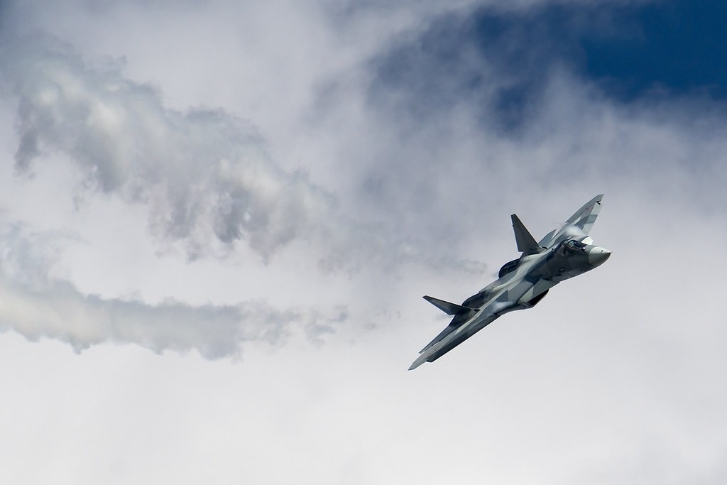 Russia's 5th Generation Fighter Jet Su-57 crashes during factory testing